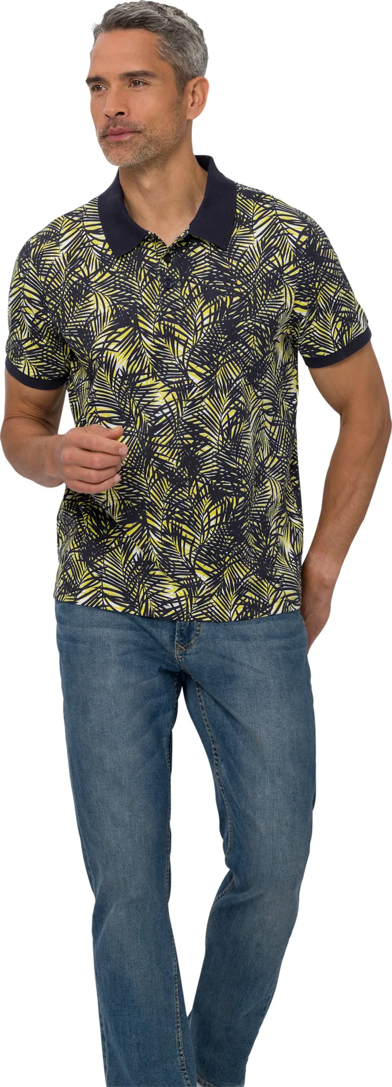 Witt Poloshirt, Marine-bedruckt, – Produktbild 2 von 2