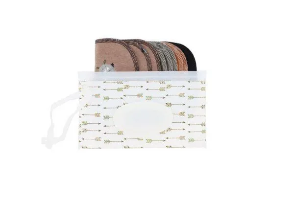 NoWaste Wrapping NoWaste Wrapping Feuchttücher Box waschbar wiederverwendbar Baby ver. Motive, Braun / monster, – Produktbild 2 von 3