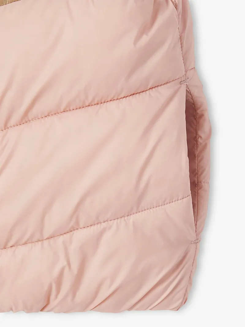 Vertbaudet Vertbaudet Colorblock-Steppweste Mädchen, Pudrig rosa, – Produktbild 4 von 4