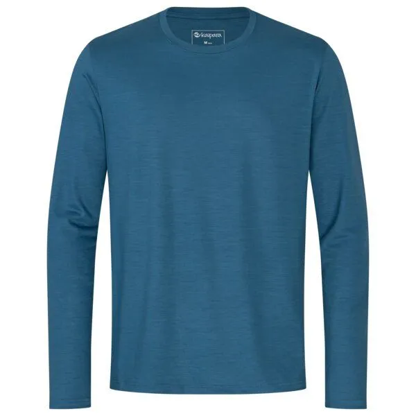 Kaipara - Merino Sportswear Kaipara - Merino Sportswear Urban Merino Longsleeve Herren Regular 200, Light petrol, – Produktbild 1 von 2