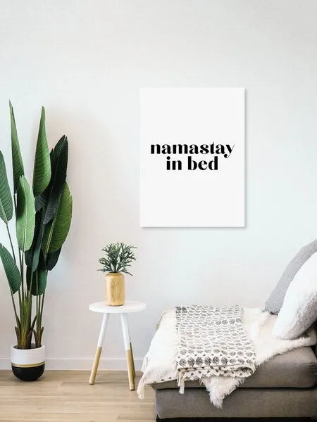 Photocircle Photocircle Poster / Leinwandbild - Namastay in Bed – Produktbild 4 von 8