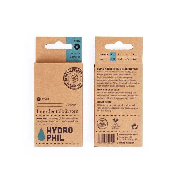 Hydrophil Hydrophil Interdentalbürste aus Bambus – Produktbild 3 von 4
