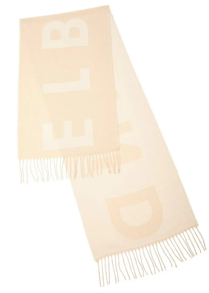Elbsand Elbsand Schal Fransenschal, weicher Winterschal, Damenschal, Modeschal VEGAN, Beige, – Produktbild 2 von 3