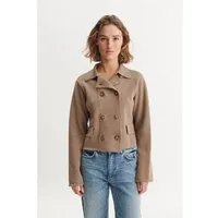 Basic Apparel Basic Apparel Jacke MIMA aus Bio-Baumwolle GOTS, Beige (greige), – Produktbild 1 von 1