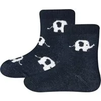 Ewers Baby- und Kinderthermosocken 2er Pack Elefant navy Gr. 18-19 – Produktbild 1 von 1