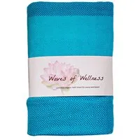 HängemattenGlück Hamam Strandtuch marino-blau Maße 100 x 180 cm – Produktbild 1 von 1