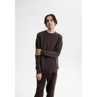 MELA Jacquard Strickpullover MANAV | von MELA | Fairtrade & GOTS zertifiziert, Dunkelbraun, – Produktbild 1 von 1