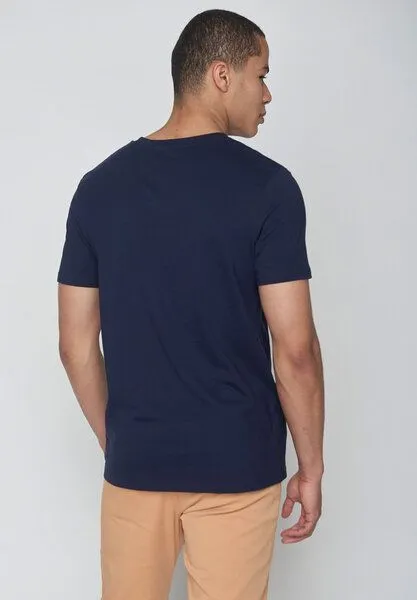 GreenBomb GREENBOMB Bike Jack Guide - Sportliches T-Shirt aus Bio-Baumwolle / hochwertiger Print / GOTS / Fair & Vegan, Blau (navy), – Produktbild 2 von 4