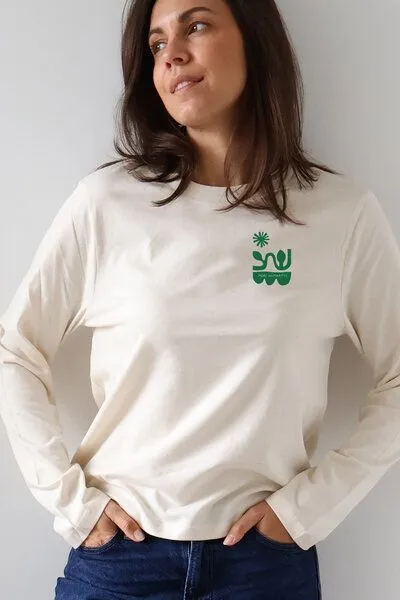 Kultgut Kultgut Softes Langarmshirt Biobaumwolle/MORE HUMANITY, Natur, – Produktbild 4 von 4