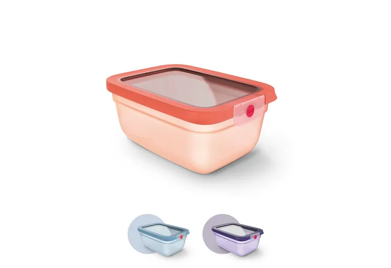 EMSA EMSA Frischhaltedose "oneClick" aus Kunststoff, 1,5 l, Orange, – Produktbild 3 von 6