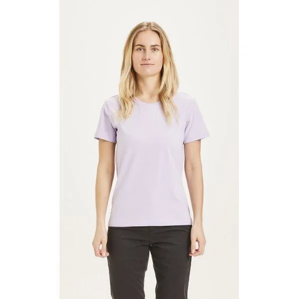 KnowledgeCotton Apparel KnowledgeCotton Apparel T-Shirt - ROSA - aus Bio-Baumwolle, Lila (pastel lilac), – Produktbild 1 von 2