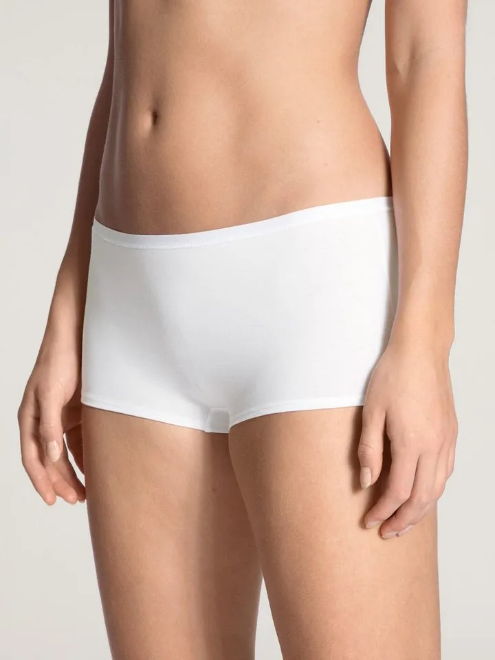 CALIDA CALIDA Panty Benefit Women (2er Pack) elastisch, Baumwoll-Mix, Single Jersey Qualität, weich, Weiß, – Produktbild 2 von 4
