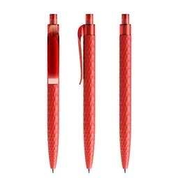 prodir prodir® Druckkugelschreiber QS01 PMT Push, blaue Mine, rot – Produktbild 1 von 1
