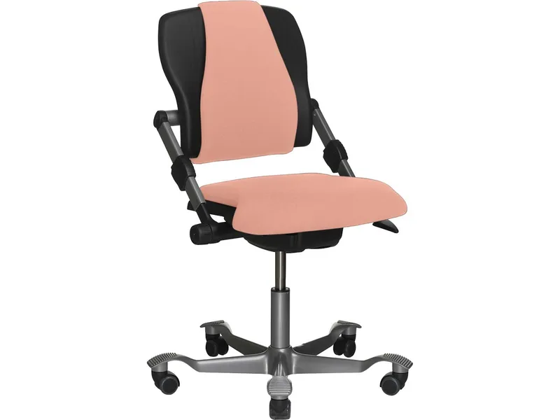 HAG HAG Bürodrehstuhl "H03 340" Gestell: silber, Stoff: Select light blush – Produktbild 1 von 1