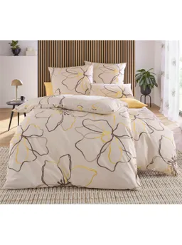 heine home Bettwäsche champagner-beige-bedruckt – Produktbild 1 von 1