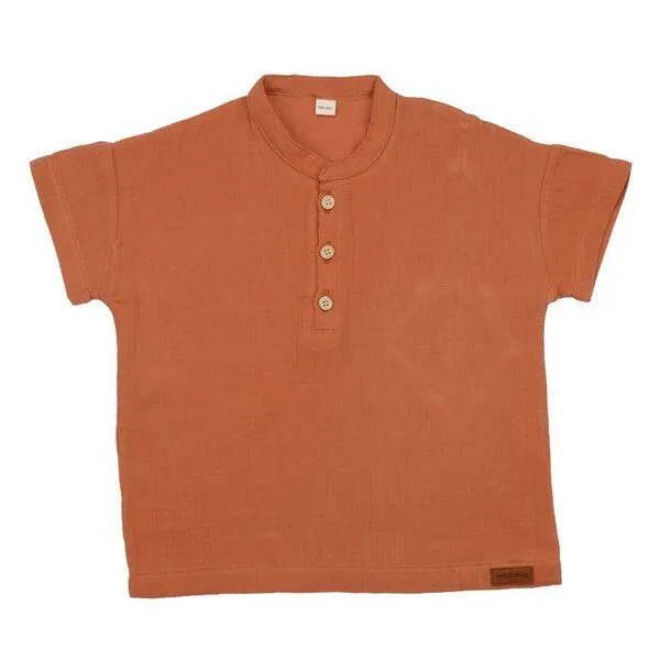 Walkiddy Baby T-Shirt GOTS zertifiziert Bio-Baumwolle, Braun, Walkiddy – Produktbild 1 von 1