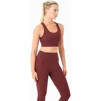 ORGANICATION ORGANICATION BEVINN | Cross-Strap Sport Bralette aus recyceltem Polyamid, Bordeaux, – Produktbild 1 von 1