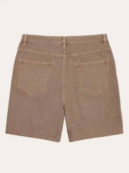 KnowledgeCotton Apparel KnowledgeCotton Apparel Flint 5-pocket Raw Twill Shorts - Tiramisu, Hellbraun (tiramisu), – Produktbild 2 von 3