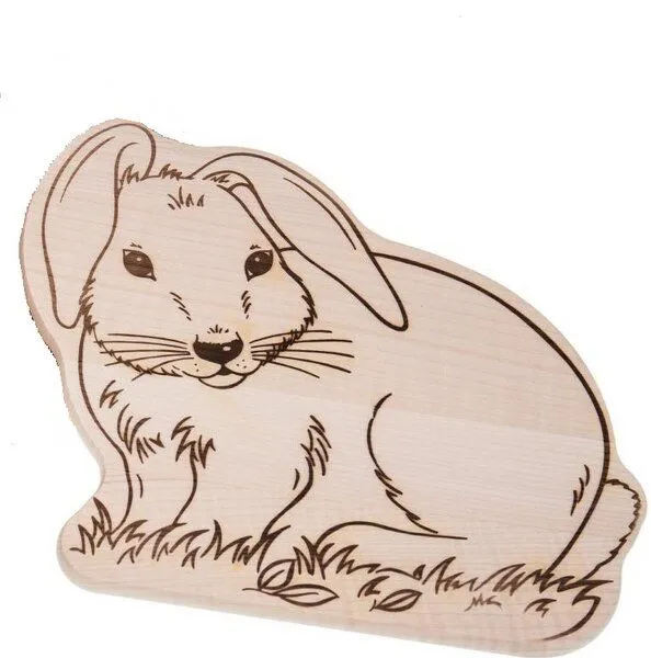 ReineNatur ReineNatur Brettchen Hase - Vesperbrett – Ahorn - Größe: 24x21x1,2 cm – Produktbild 1 von 2