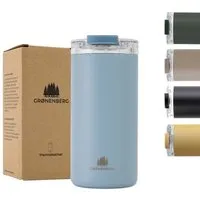 GROENENBERG GROENENBERG Thermobecher 473ml | Kaffeebecher to go 100% Auslaufsicher | Hält mind. 4 h warm, Sky, – Produktbild 1 von 1