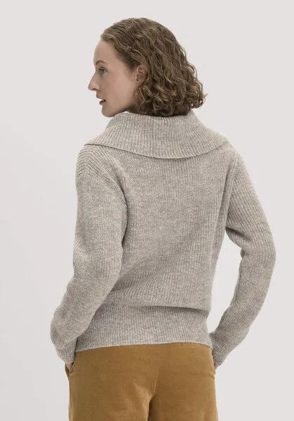 hessnatur hessnatur Pullover Relaxed aus reinem Alpaka, Naturgrau, – Produktbild 2 von 4