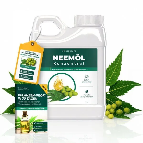 Silberkraft Silberkraft Neemöl mit Emulgator – Pflegendes Neemöl-Konzentrat für Deine Pflanzen – Produktbild 1 von 4