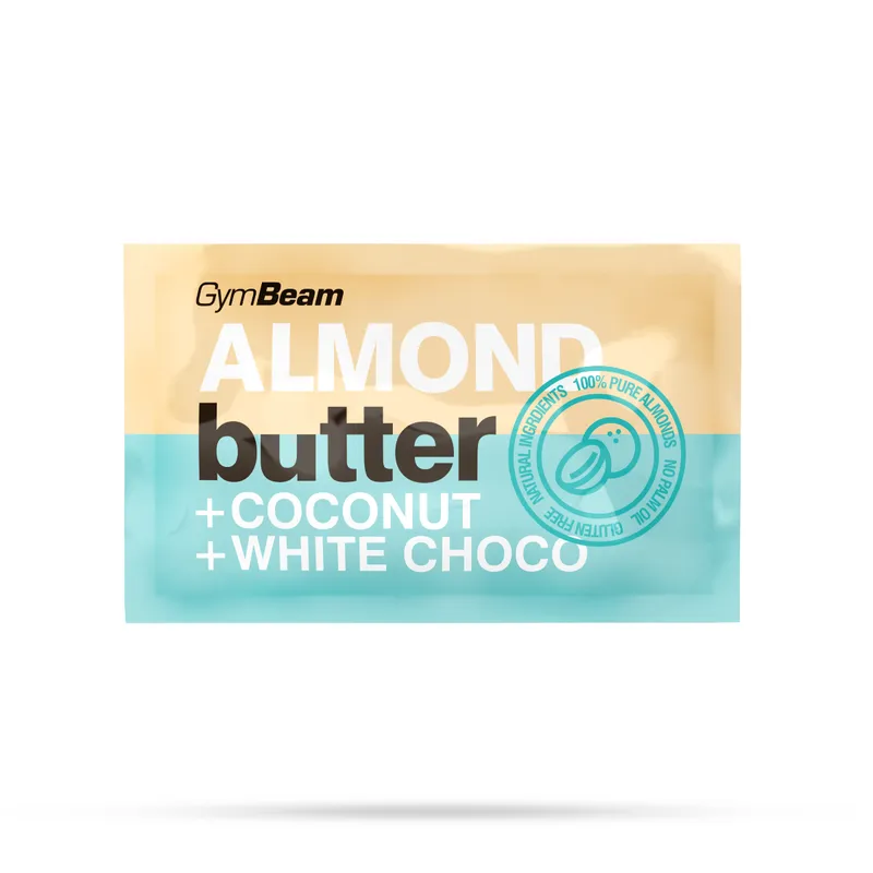 GymBeam Food GymBeam Mandelbutter mit Kokosnuss und weißer Schokolade 30 g – Produktbild 1 von 1