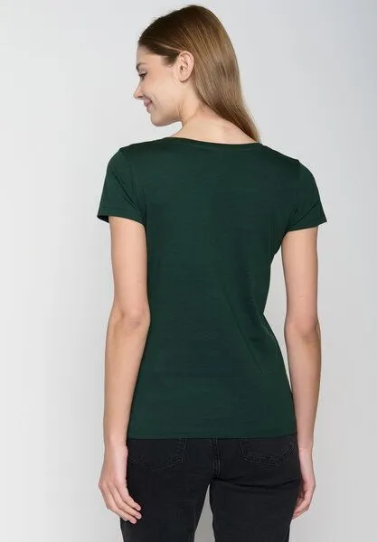 GreenBomb GREENBOMB Basic Loves - Sportliches T-Shirt aus Bio-Baumwolle / GOTS / Fair & Vegan, Grün (dark forest), – Produktbild 3 von 4