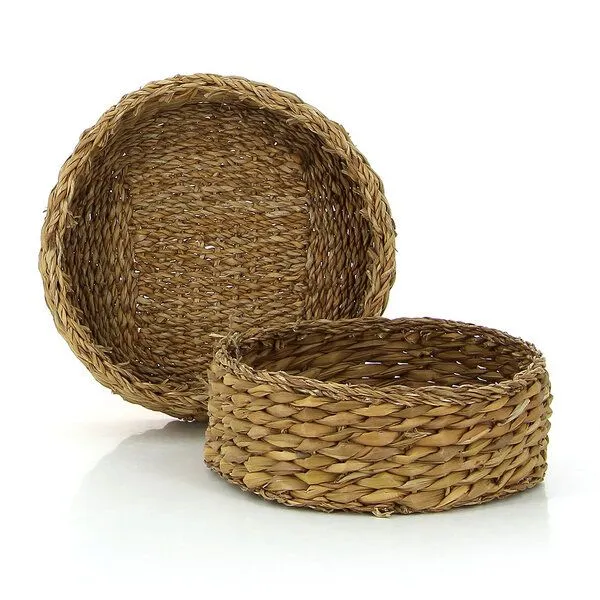 GLOBO Fair Trade GLOBO Fair Trade Rundes Korbtablett HATIYA – Produktbild 2 von 4