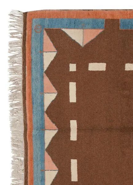 Rugtales Konya Rugtales aus Schurwolle, Braun, – Produktbild 4 von 4