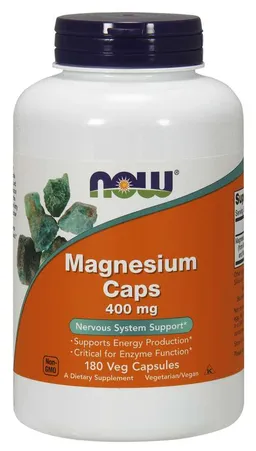 Now Foods Now Foods Magnesium (400 mg) 180 Kapseln – Produktbild 1 von 1