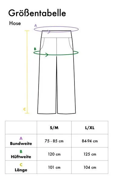 Golden Circle Clothing Golden Circle Clothing Gestreifte weite Hose mit Gummibund aus Lyocell, Mintgrün, – Produktbild 4 von 4