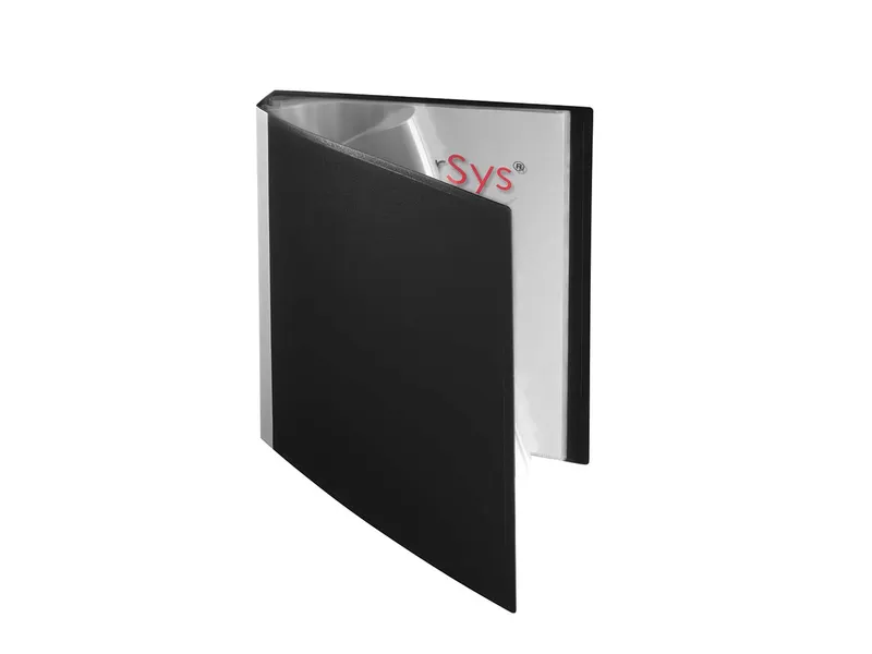 FolderSys FolderSys Sichtbuch mit Rücken zum Selbstgestalten mit 40 Hüllen schwarz – Produktbild 1 von 1