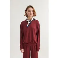 Basic Apparel Basic Apparel Bluse SADIE aus Ecovero, Rot (bordeaux-truffle), – Produktbild 1 von 1