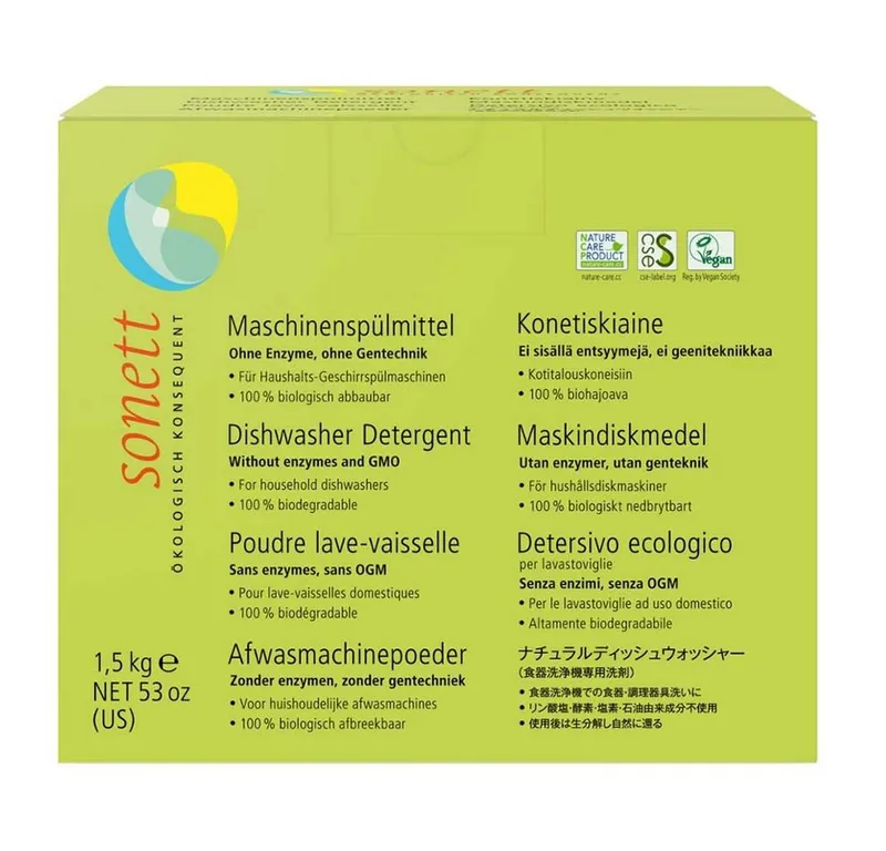 Sonett Sonett Spülmaschinen Pulver - 1.5 kg – Produktbild 2 von 2