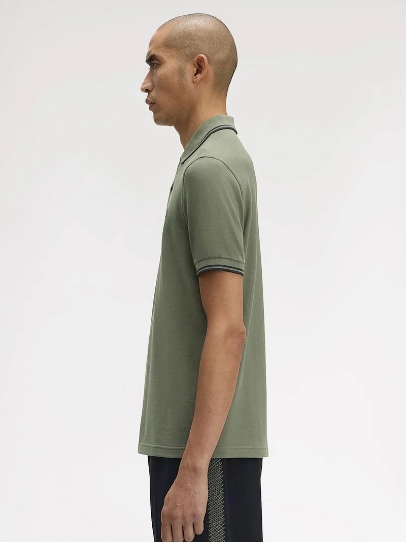 Fred Perry Fred Perry Poloshirt Tipped M3600 Grün Z50 - Größe M, Grün, – Produktbild 3 von 5