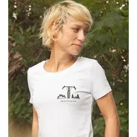 päfjes päfjes Gravelride - Gravel Brust - Fair Wear Frauen T-Shirt - White – Produktbild 1 von 1