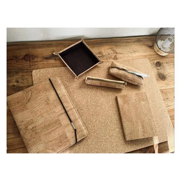 Kork-Deko Kork-Deko Mappe aus Kork | Korkmappe | Korkumschlag | Organizer | beige – Produktbild 8 von 8
