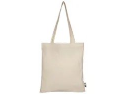 Memo memo Bio-Baumwoll-Tragetasche mit Fairtrade-Siegel, natur, 38 x 42 cm, lange Henkel – Produktbild 1 von 1