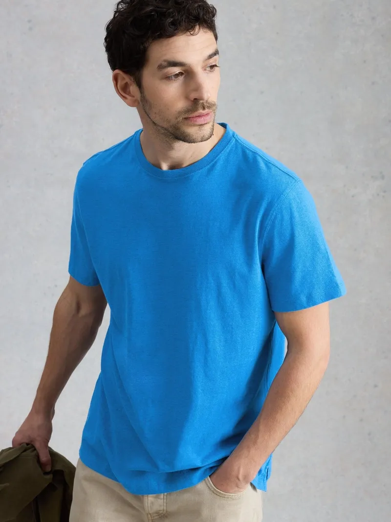White Stuff T-Shirt Abersoch - L/R, Leuchtend blau, – Produktbild 1 von 4