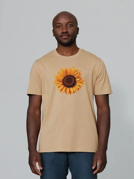 watapparel watapparel T-Shirt Unisex Sonnenblume, Latte, – Produktbild 1 von 4