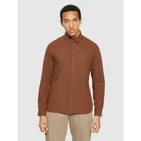 KnowledgeCotton Apparel KnowledgeCotton Apparel Heavy Twill Flannel Hemd Regular Fit aus Bio-Baumwolle, Braun (dachshund), – Produktbild 2 von 5