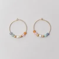 fejn jewelry fejn jewelry Ohrringe 'summer pearl' mit Süsswasserperlen und Halbedelsteine, Gold, – Produktbild 1 von 1