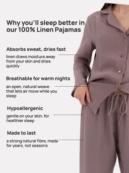 AmourLinen AmourLinen Langarm-Pyjama-Set Nightly – Produktbild 1 von 1