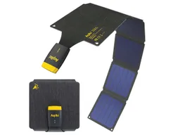 Aqiila Aqiila faltbares Solar-Ladegerät "Sunbird P21", 21 W, wasserdicht IP67, mit Karabinerhaken – Produktbild 1 von 1