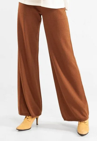 Alma & Lovis Alma & Lovis Strickhose aus Bio-Baumwoll-/Woll-Mix | Cotwool Strickhose, Nuss (braun), – Produktbild 1 von 4