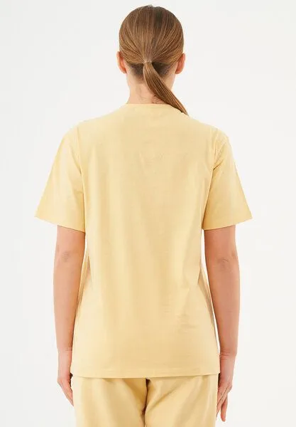 ORGANICATION ORGANICATION ESSENTIALS-TILLO-Unisex Basic T-Shirt aus Bio-Baumwolle, Soft yellow, – Produktbild 4 von 4