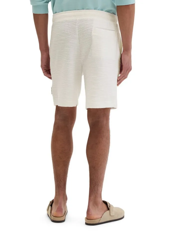 Marc O'Polo Marc O'Polo Shorts aus weichem Bouclé-Jersey, Weiß, – Produktbild 3 von 5
