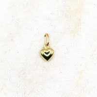 juni juni Kleiner Gold Herz Anhänger aus recyceltem Silber - hergestellt in Deutschland – Produktbild 1 von 1