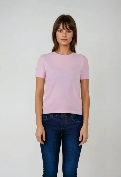 TORLAND TORLAND Damen T-Shirt ELLA PREMIUM, Pink (cotton pink), – Produktbild 2 von 3